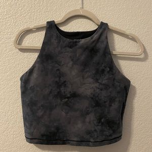 Old Navy Light Support PowerChill Longline Sports Bra Tank, Blue Grey Medium